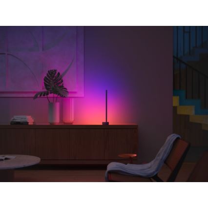 Philips - LED bordlampe dæmpbar RGB-farver Hue SIGNE LED/12W/230V 2000-6500K sort