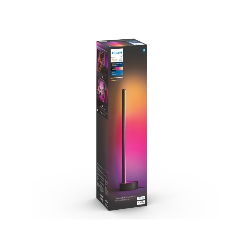 Philips - LED bordlampe dæmpbar RGB-farver Hue SIGNE LED/12W/230V 2000-6500K sort