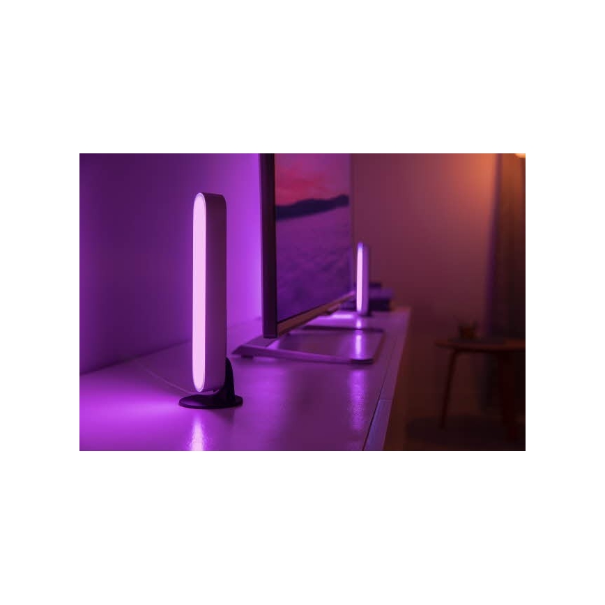 Philips - LED bordlampe dæmpbar RGB Hue PLAY SINGLE PACK White And Color Ambiance LED/6W/230V hvid