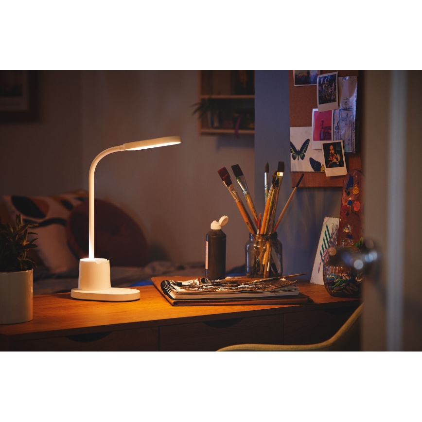 Philips - LED bordlampe m. touch-funktion dæmpbar BUCKET LED/7W/5V 1800 mAh 3000/4000/5700K CRI 90