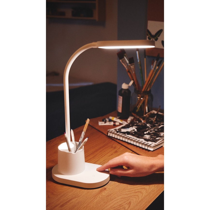 Philips - LED bordlampe m. touch-funktion dæmpbar BUCKET LED/7W/5V 1800 mAh 3000/4000/5700K CRI 90