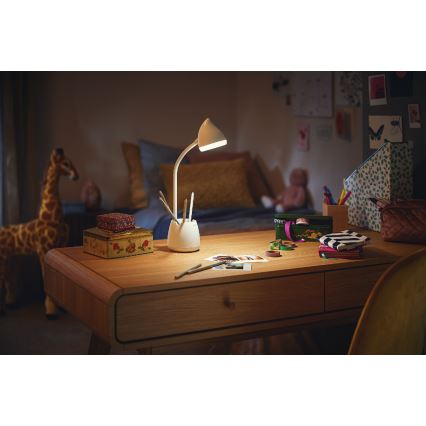 Philips - LED bordlampe m. touch-funktion dæmpbar HAT LED/4,5W/5V 3000/4000/5700K CRI 90