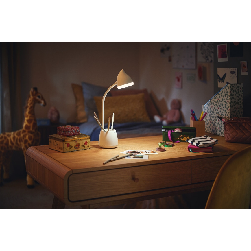Philips - LED bordlampe m. touch-funktion dæmpbar HAT LED/4,5W/5V 3000/4000/5700K CRI 90