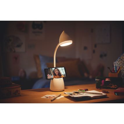 Philips - LED bordlampe m. touch-funktion dæmpbar HAT LED/4,5W/5V 3000/4000/5700K CRI 90