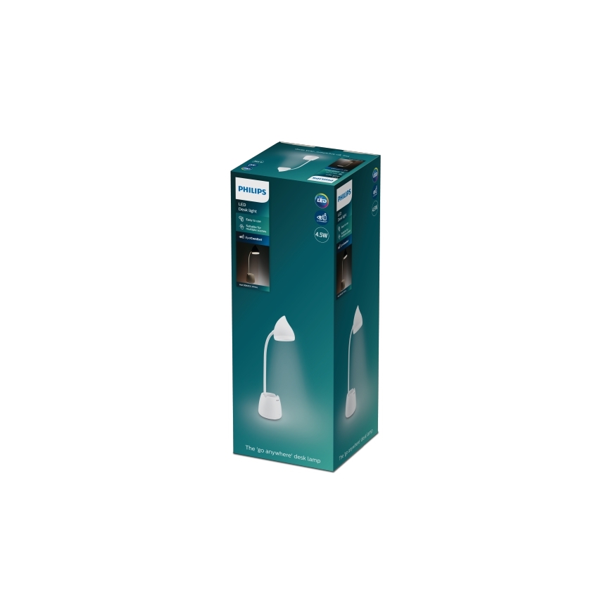 Philips - LED bordlampe m. touch-funktion dæmpbar HAT LED/4,5W/5V 3000/4000/5700K CRI 90