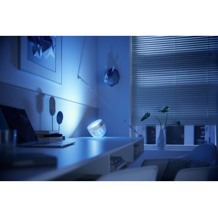 Philips - LED bordlampe RGB Hue IRIS LED/10W/230V sølvfarvet