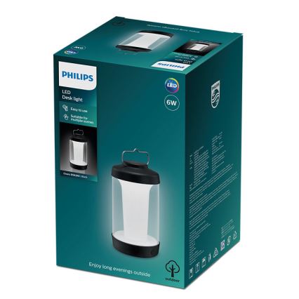 Philips - LED Dæmpbar bærbar lampe CICERO LED/6W/5V 4000 mAh IP54