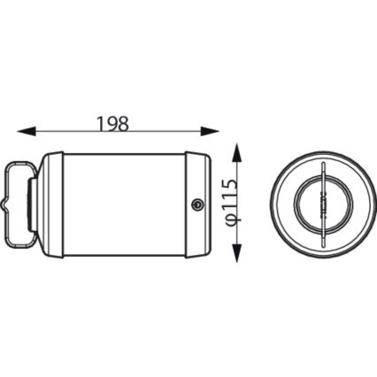 Philips - LED Dæmpbar bærbar lampe CICERO LED/6W/5V 4000 mAh IP54