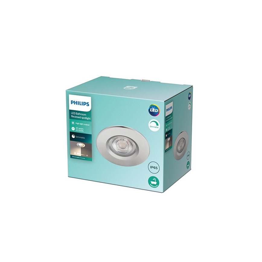 Philips - LED dæmpbar indbygningsspot til badeværelse DIVE LED/5W/230V IP65