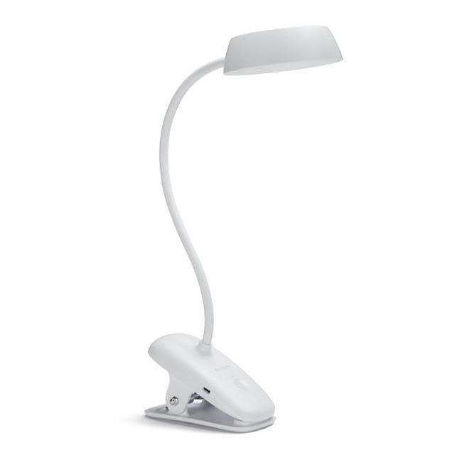 Philips - LED dæmpbar lampe med klemme DONUTCLIP LED/3W/5V 1200 mAh CRI 90 hvid