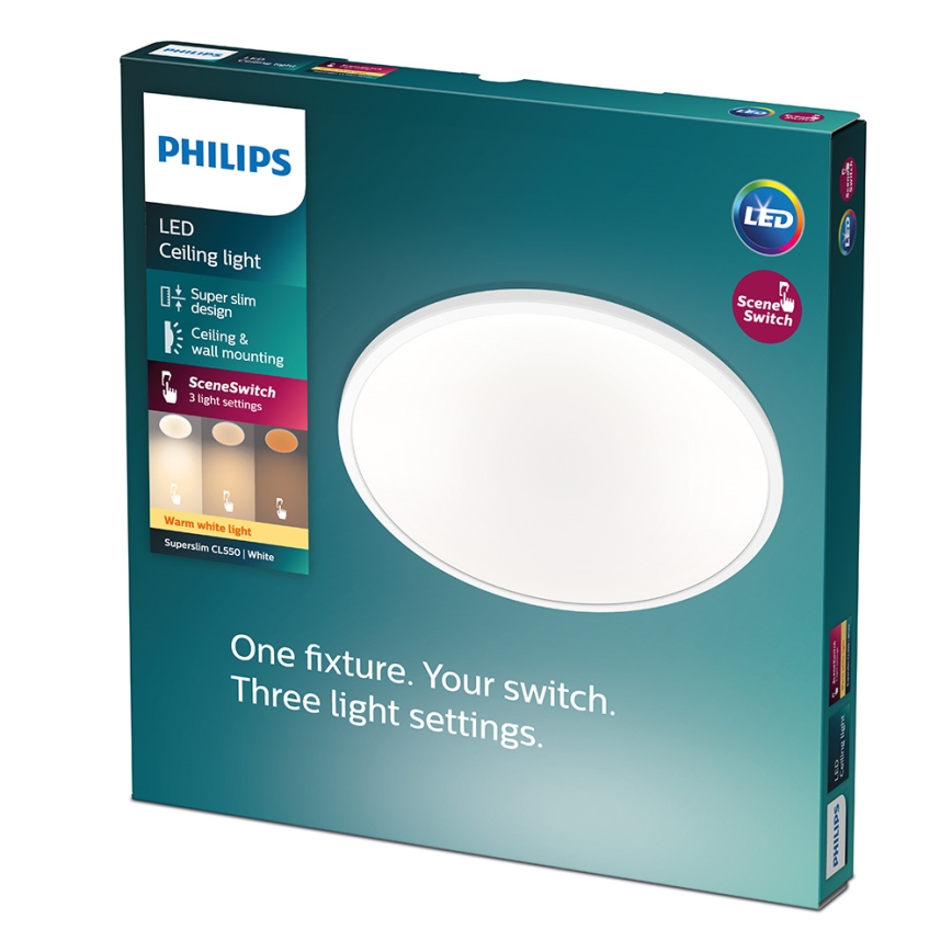 Philips - Dæmpbar LED-loftlampe LED/15W/230V 2700K