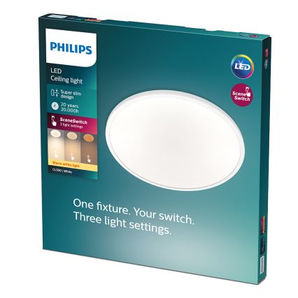 Philips - LED dæmpbar loftlampe CLEAR LED/18W/230V 2700K