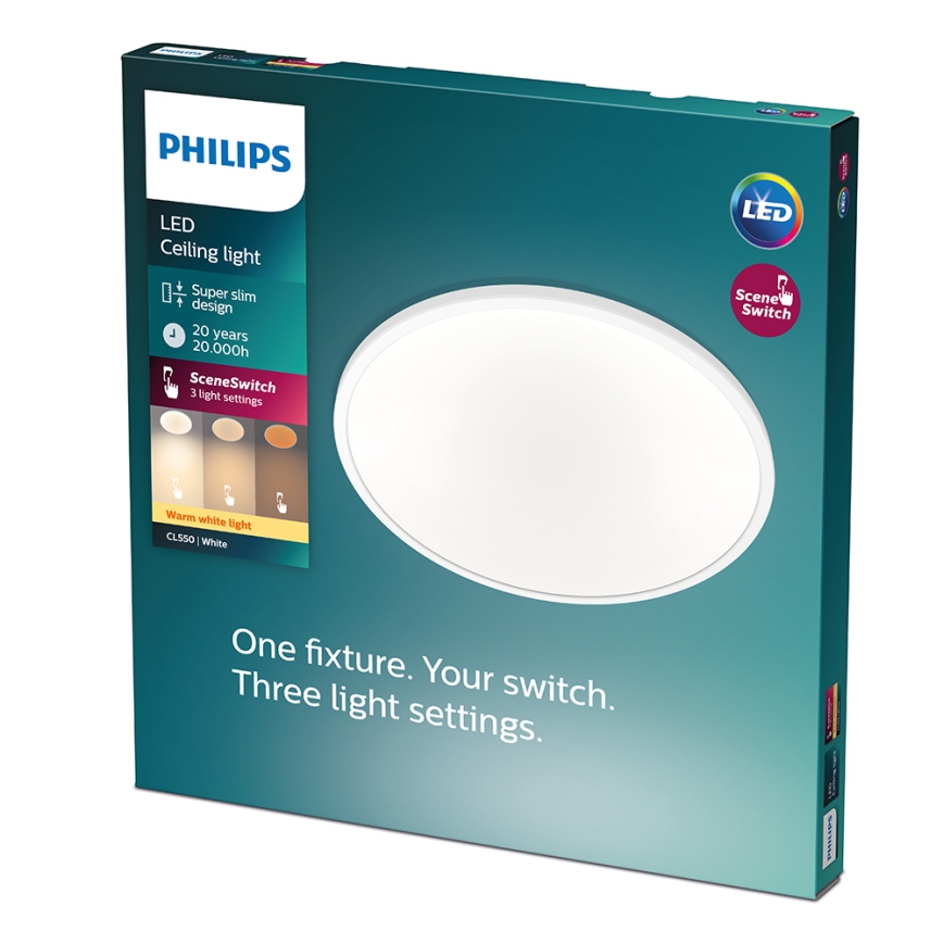 Philips - LED dæmpbar loftlampe CLEAR LED/18W/230V 2700K