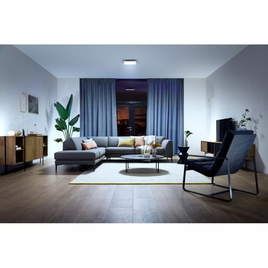 Philips - LED dæmpbar loftlampe Hue AURELLE LED/19W/230V 2200-6500K 30x30 cm hvid