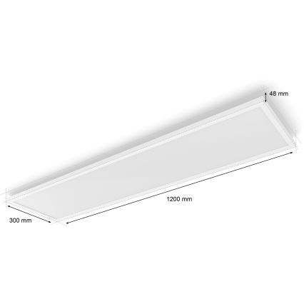 Philips - LED dæmpbart loftarmatur Hue AURELLE LED/39W/230V 2200-6500K 120x30 cm hvid