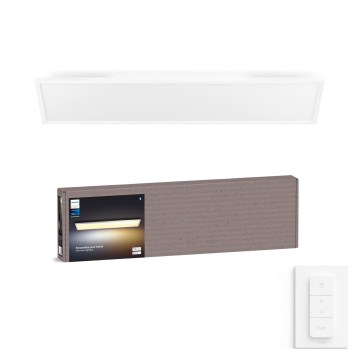 Philips - LED dæmpbar loftlampe Hue AURELLE LED/39W/230V 2200-6500K 120x30 cm hvid + dæmper