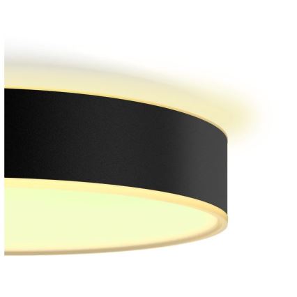 Philips - Dæmpbar Hue LED-loftlampe/19,2 W/230 V 2200–6500 K Ø 381 mm sort + fjernbetjening