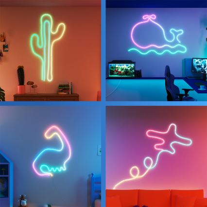 Philips - LED RGBIC Dæmpbar LED-strip SMART NEON FLEX 10 m LED/45W/230V 2700-6500K Wi-Fi