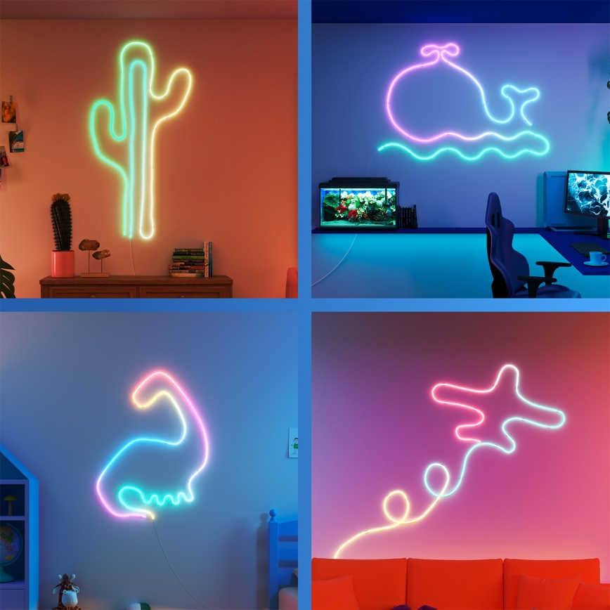 Philips - LED RGBIC Dæmpbar LED-strip SMART NEON FLEX 10 m LED/45W/230V 2700-6500K Wi-Fi