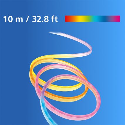 Philips - LED RGBIC Dæmpbar LED-strip SMART NEON FLEX 10 m LED/45W/230V 2700-6500K Wi-Fi