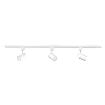 Philips - LED RGBW dæmpbar spot til skinnesystemet EASYLINK HUE 3xGU10/4,7W/230V 2200-6500K 1m hvid + Hue Bridge