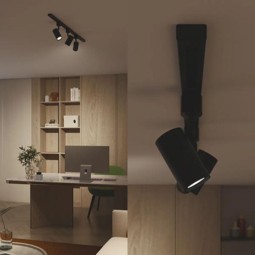 Philips - LED RGBW dæmpbar spot til skinnesystem EASYLINK HUE 3xGU10/4,7W/230V 2200-6500K 1m sort + Hue Bridge