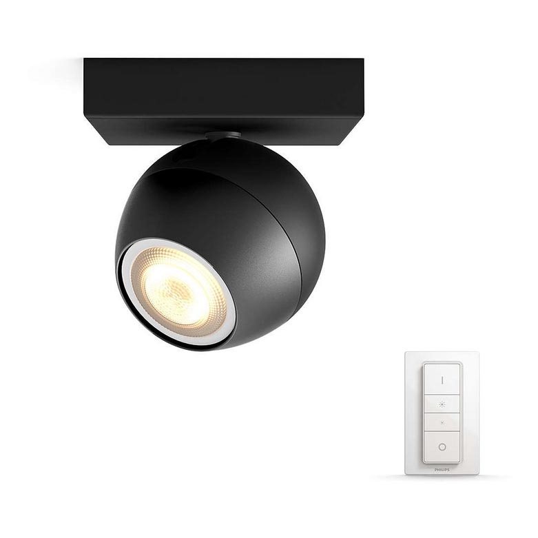 Philips - LED Dæmpbar spotlampe Hue BUCKRAM 1xGU10/5,5W + fjernbetjening