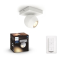 Philips - LED Dæmpbar Spotlampe Hue BUCKRAM 1xGU10/5W/230V + fjernbetjening