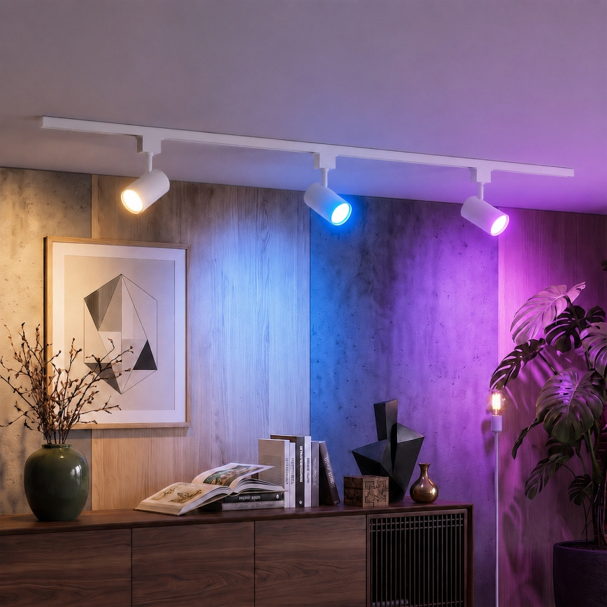 Philips - LED RGBW dæmpbar spotlampe til EASYLINK HUE skinnesystem 3xGU10/4,7W/230V 2200-6500K 1m hvid
