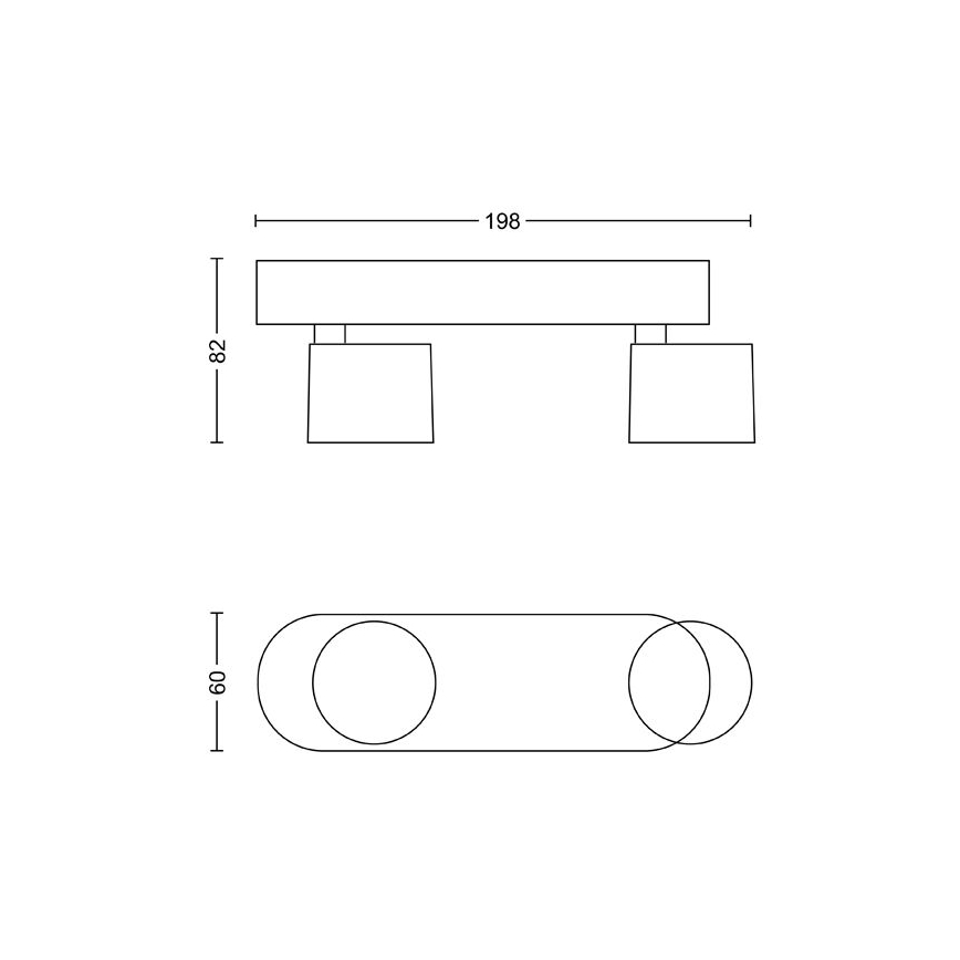 Philips - LED dæmpbar spotlampe 2xLED/4,5W/230V