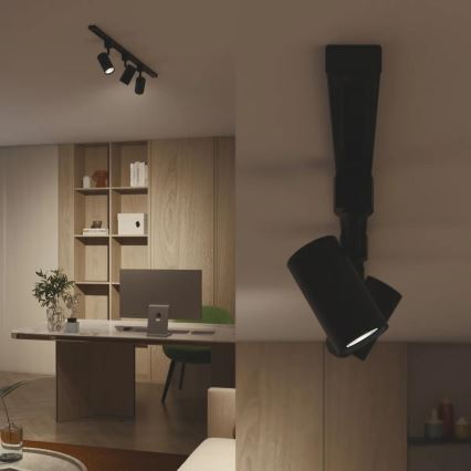 Philips - LED RGBW dæmpbar spot til skinnesystemet EASYLINK HUE 3xGU10/4,7W/230V 2200-6500K 1m sort
