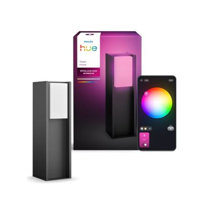 Philips - LED dæmpbar udendørslampe Hue TURACO 1xE27/8,1W/230V 40 cm IP44