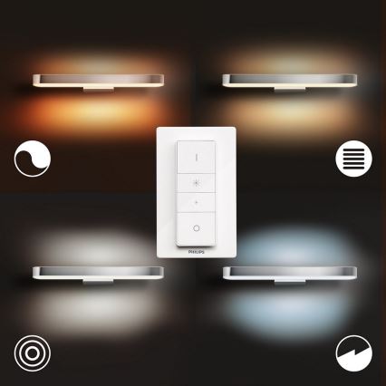 Philips - LED dæmpbart badeværelsesspejl belysning ADORE LED/33,5W/230V IP44 + fjernbetjening