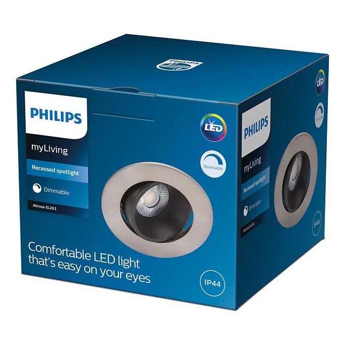 Philips - LED dæmpbart badeværelseslampe ABROSA 1xLED/9W/230V IP44
