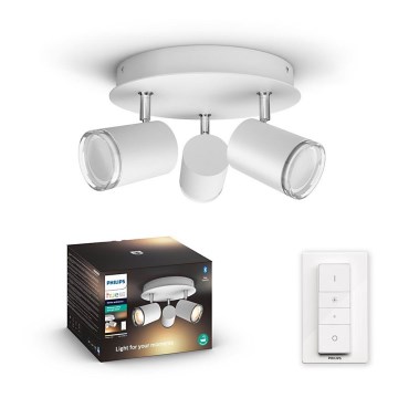 Philips - LED dæmpbart badeværelseslys Hue ADORE 3xGU10/5W/230V IP44 + fjernbetjening