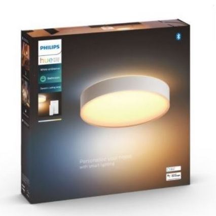 Philips - LED dæmpbart badeværelseslys Hue DEVERE LED/33,5W/230V IP44 Ø 425 mm 2200-6500K + fjernbetjening
