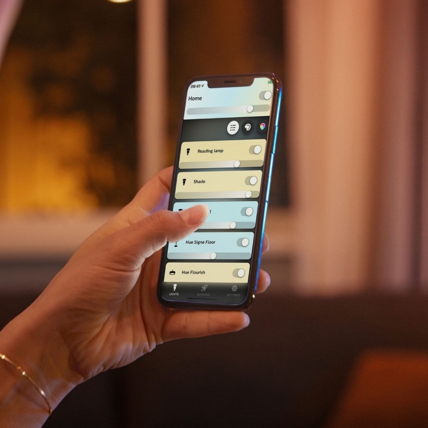 Philips - LED dæmpbart badeværelsesspejl Hue ADORE LED/27W/230V + fjernbetjening IP44