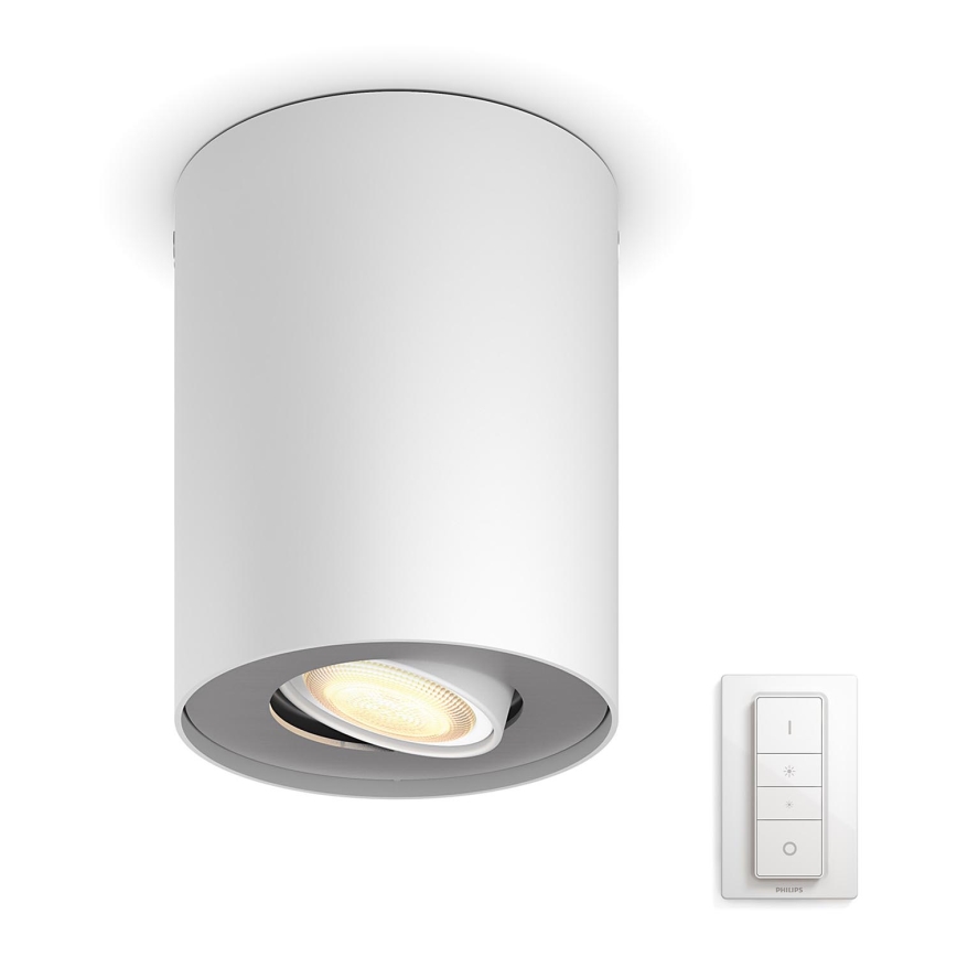 Philips - LED dæmpbart spotlys Hue PILLAR 1xGU10/5,5W + fjernbetjening
