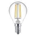 Philips LED-filamentpære E14/4,3W/230V 4000K