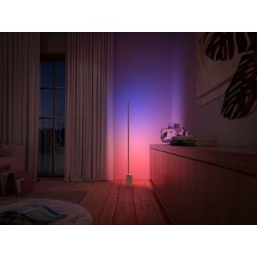 Philips - LED gulvlampe dæmpbar RGBW-farver Hue SIGNE LED/29W/230V 2000-6500K hvid