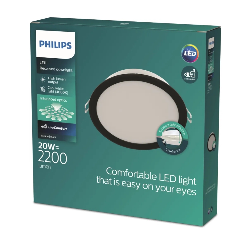 Philips - LED indbygningsarmatur MESON LED/20W/230V 4000K