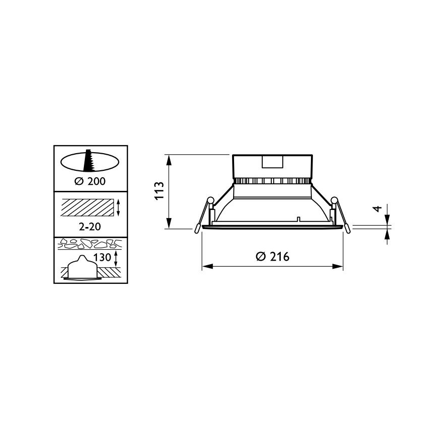 Philips - LED indbygningslampe CORELINE LED/22W/230V 4000K