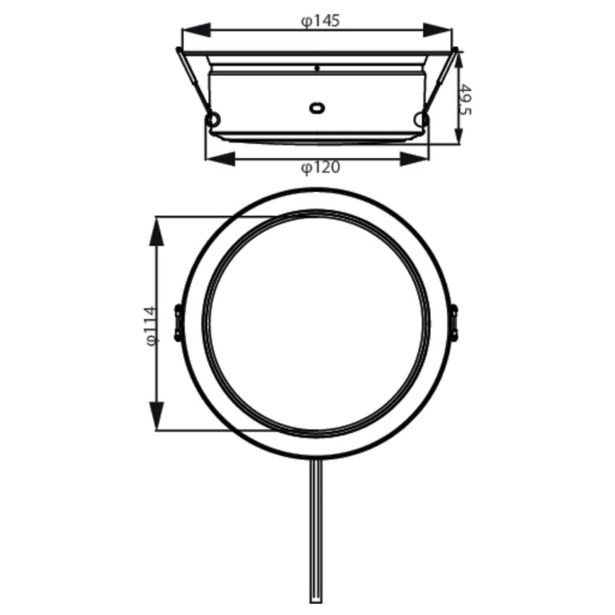 Philips - LED indbygningslampe LED/4,8W/230V 3000K