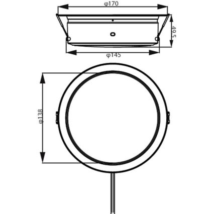 Philips - LED indbygningslampe LED/6,5W/230V 4000K