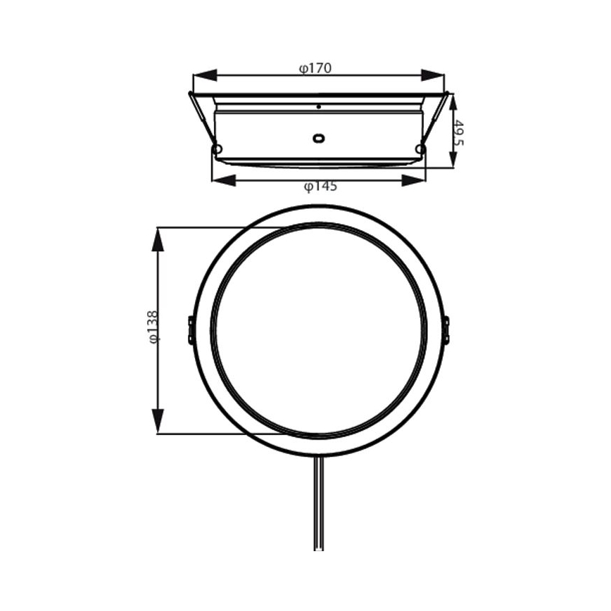 Philips - LED indbygningslampe LED/6,5W/230V 4000K