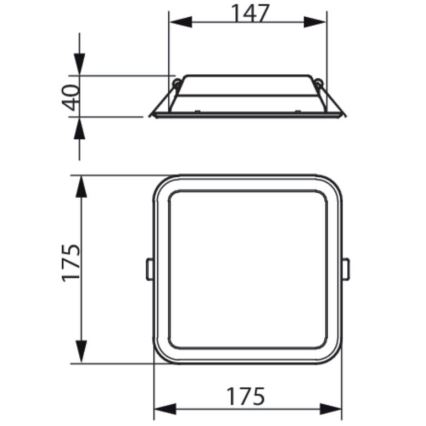 Philips - LED indbygningslampe LEDINAIRE SLIM LED/10,5W/230V