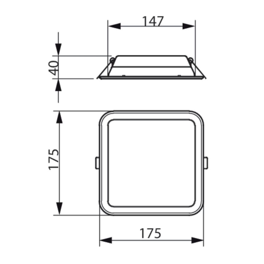Philips - LED indbygningslampe LEDINAIRE SLIM LED/10,5W/230V