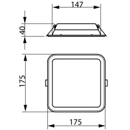 Philips - LED indbygningslampe LEDINAIRE SLIM LED/10,5W/230V