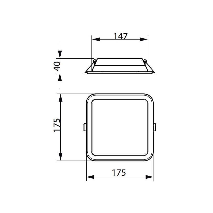 Philips - LED indbygningslampe LEDINAIRE SLIM LED/10,5W/230V