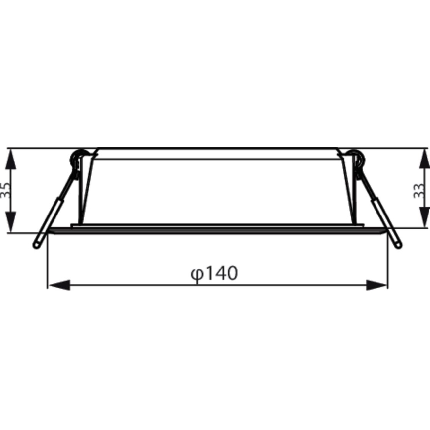 Philips - LED indbygningslampe MESON LED/12,5W/230V 3000K